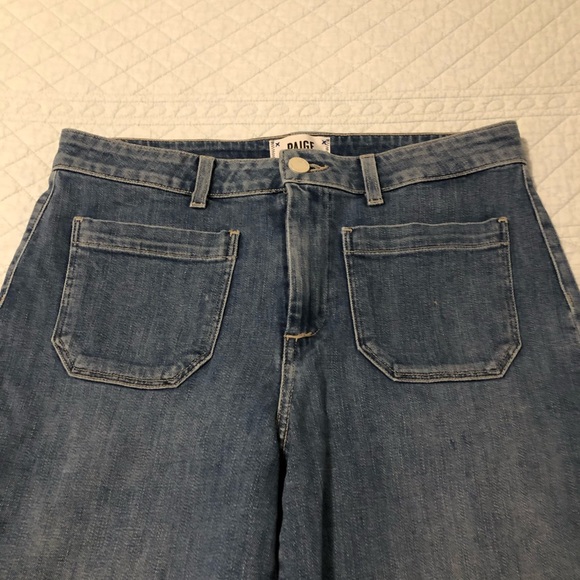 Paige Nellie wide leg high rise cropped jeans. Size 28. - Picture 3 of 9